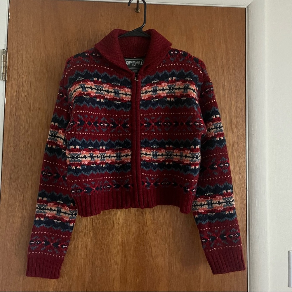 American Eagle Zip-Up Sweater